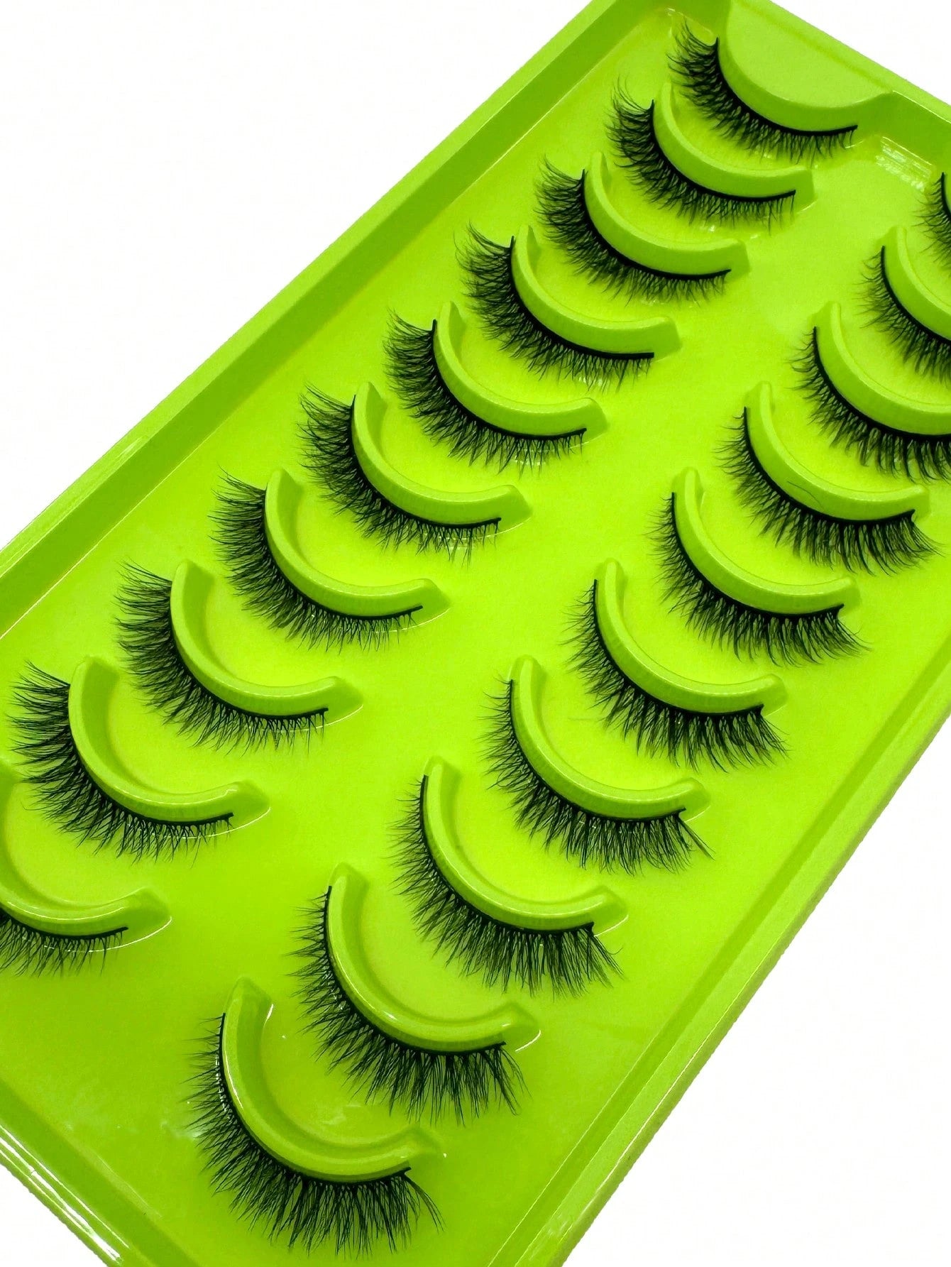 10 Pairs Cat Eye 3D Mink Lashes, Soft Fluffy Curly Handmade False Eyelashes, Natural Looking Makeup Fake Lashes, Dense Volume Strip Lashes,Lashes,Eyelashes,Fake Lashes