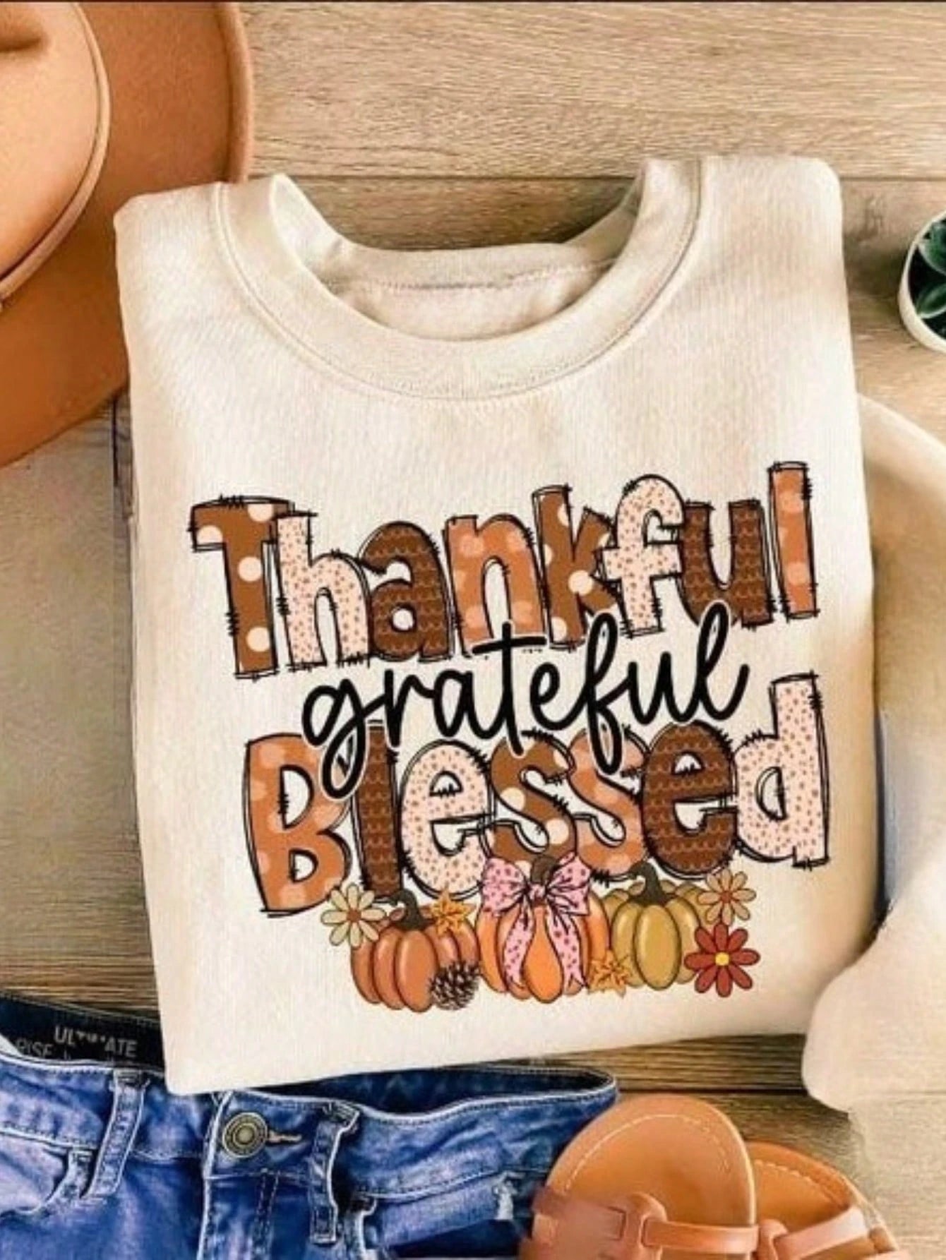 100% Cotton Thanksgiving Shirt, Thanksgiving Day Shirt, Thanksgiving Blessed Shirt, Thanksgiving Blessed Shirt, Autumn Gift, Pumpkin Halloween