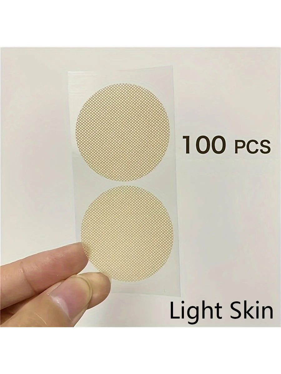100pcs Men's Nipple Cover, Disposable Breast Patch For Men, Summer Breast Patch, Invisible Ultra-Thin Anti-Bulge Nipple Stickers, Sports Fitness Running Anti-Friction Nipple Patch