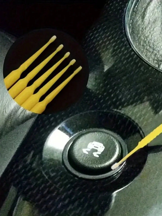 100pcs/Pack Car Detail Brush Set Including Air Conditioner Vent Brush, Interior Brush, Detailing Brush, And Other Brush Tools For Cleaning Car Seams And Gaps