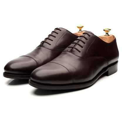 '101198' Dark Brown Leather Oxford UK 12 E