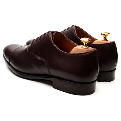 '101198' Dark Brown Leather Oxford UK 12 E
