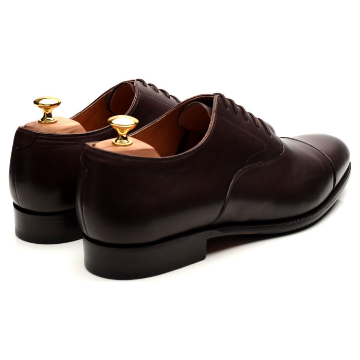 '101198' Dark Brown Leather Oxford UK 12 E