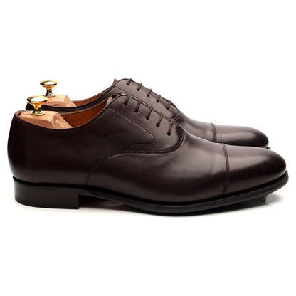 '101198' Dark Brown Leather Oxford UK 12 E