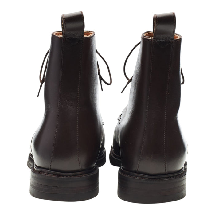 '101487' Dark Brown Leather Cap Toe Boots UK 6.5 E