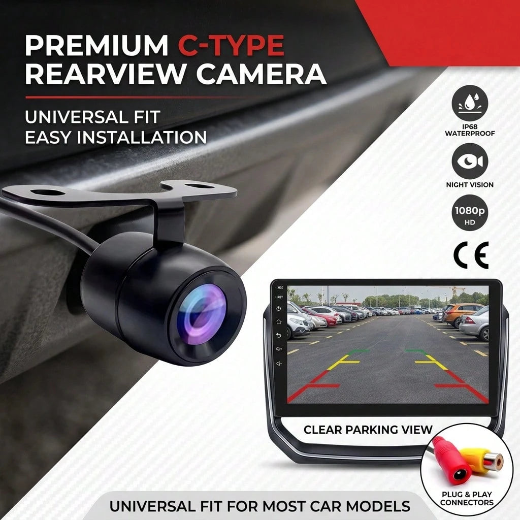 1080P HD Night Vision Car Rear View Backup Camera IP68 Waterproof Wide Angle Parking Reverse Camera