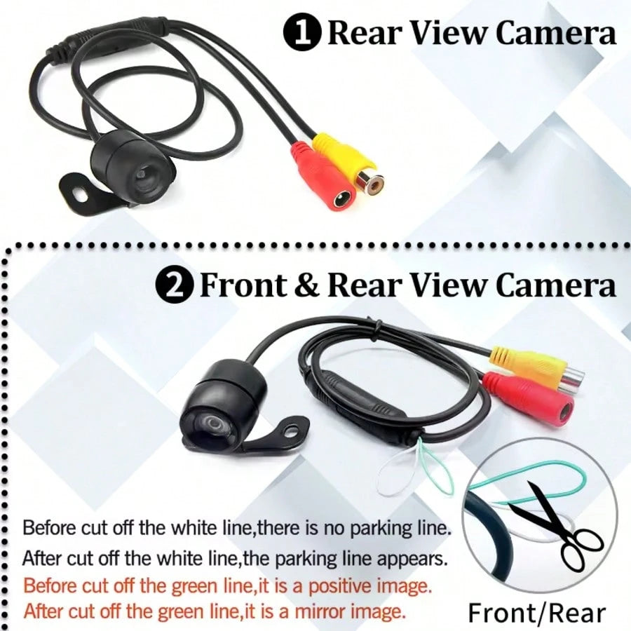 1080P HD Night Vision Car Rear View Backup Camera IP68 Waterproof Wide Angle Parking Reverse Camera