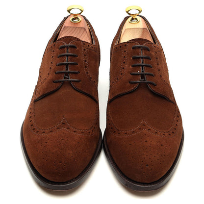 '108970' Brown Suede Derby Brogues UK 7