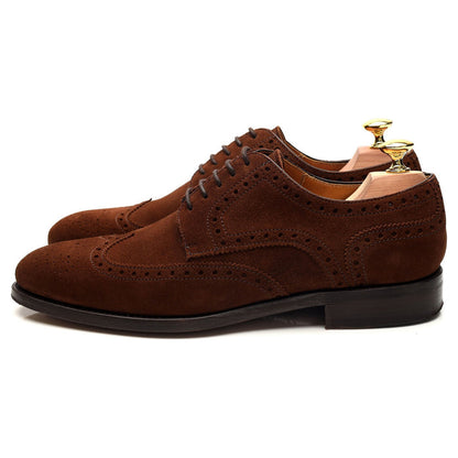 '108970' Brown Suede Derby Brogues UK 7
