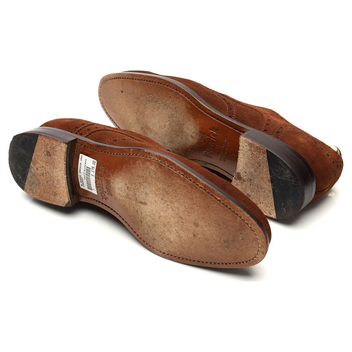 '108970' Brown Suede Derby Brogues UK 7