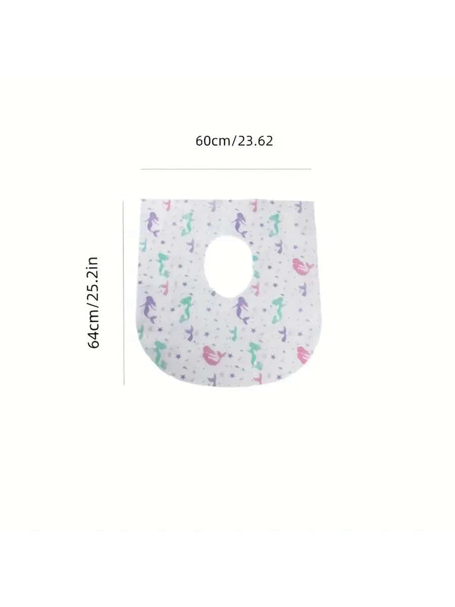 10pcs/20pcs Cartoon Disposable Non-Woven Toilet Seat Covers, Universal Toilet Seat Pads, Portable Disposable Toilet Seat Covers, Public Restroom & Travel Toilet Seat Protectors, Bacteria Protection Fo