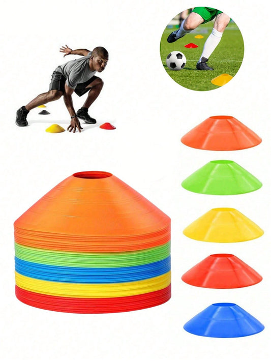 10pcs/25pcs/50pcs Football Training Marker Discs, Small Round Marker Plates, Roadside Markers, Football Agility Training Cones