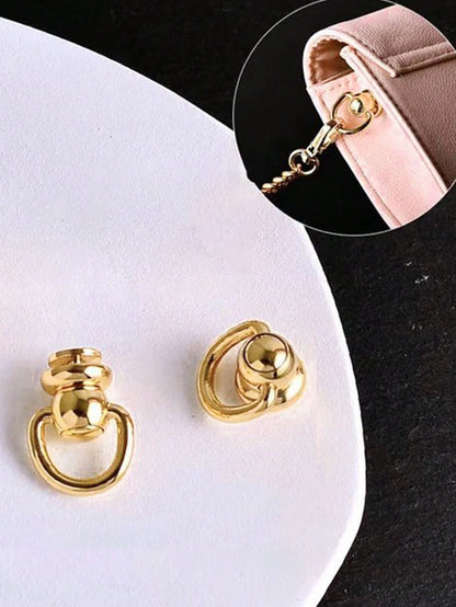 10pcs New Side Buckle Screw Loop Connector Rivet Zipper Change Buckle DIY Accessories Replacement, Reusable Bag Accessories, Handbag, Tote Bag, Backpack Carabiner Clip