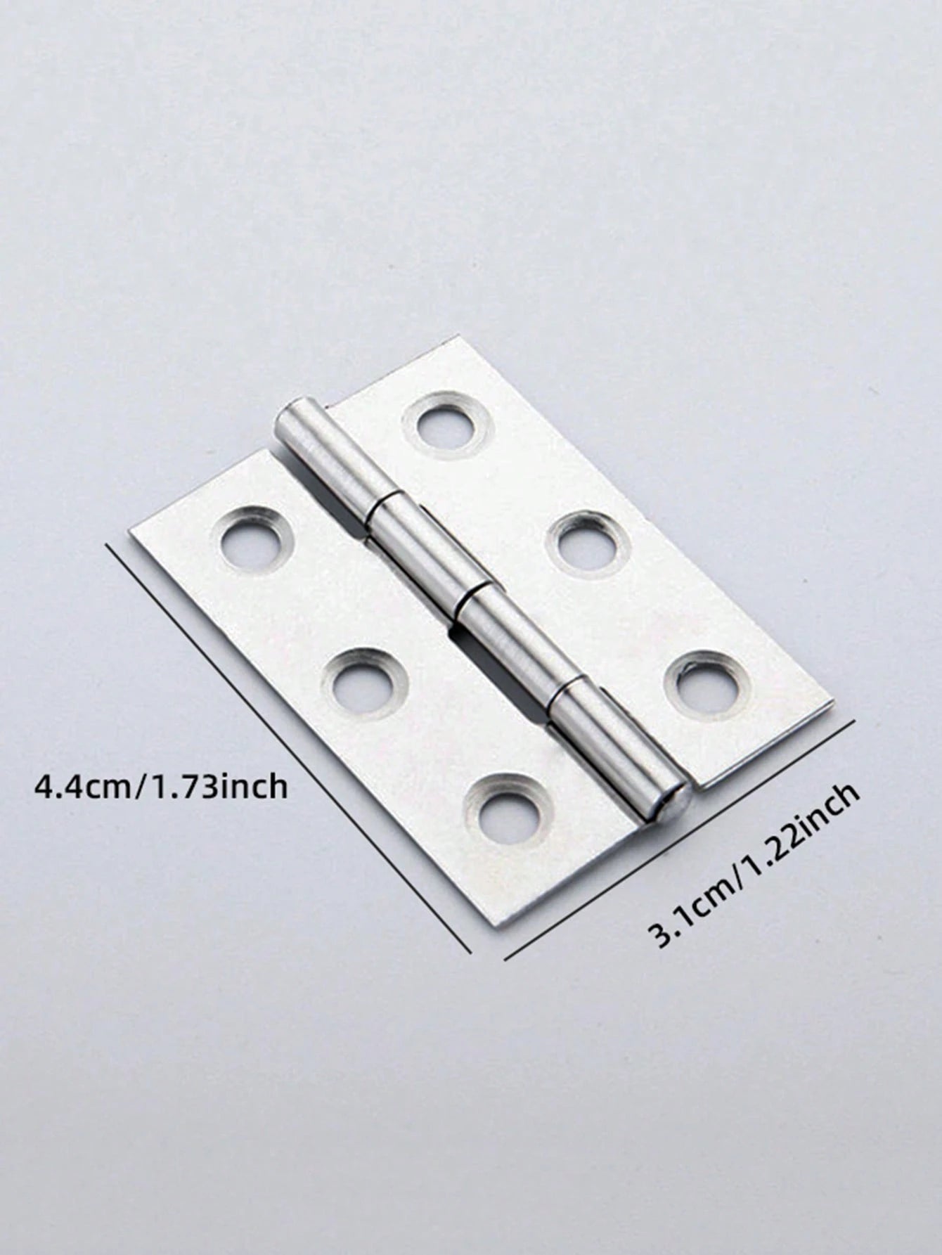10pcs Stainless Steel Door Hinges, Cabinet Doors Windows Wooden Box Flat Hinges, Home Furniture Hardware Accessories