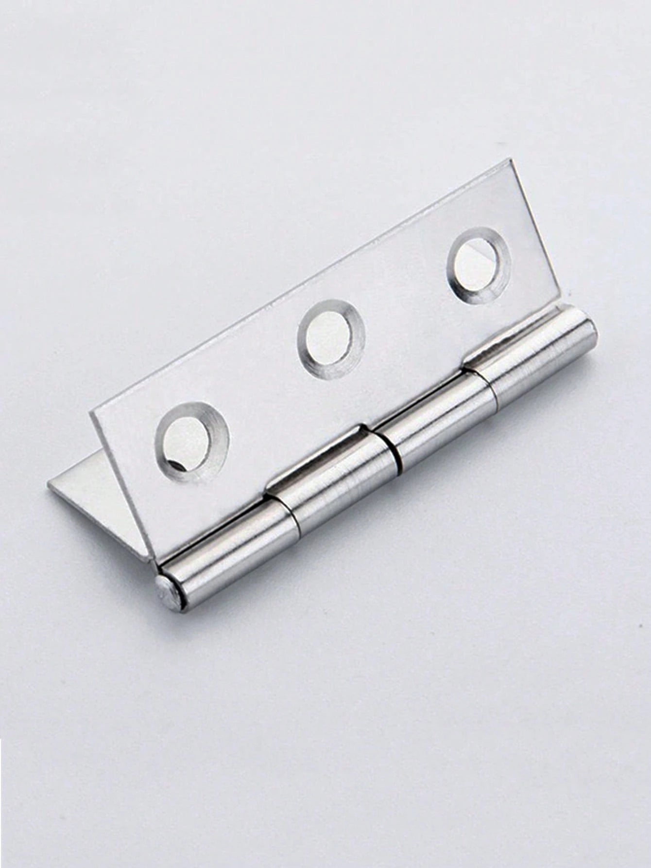 10pcs Stainless Steel Door Hinges, Cabinet Doors Windows Wooden Box Flat Hinges, Home Furniture Hardware Accessories