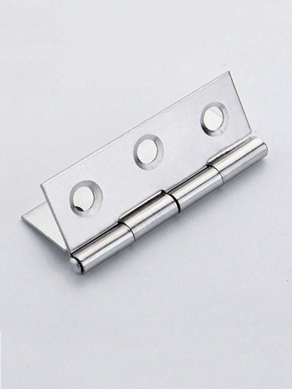 10pcs Stainless Steel Door Hinges, Cabinet Doors Windows Wooden Box Flat Hinges, Home Furniture Hardware Accessories