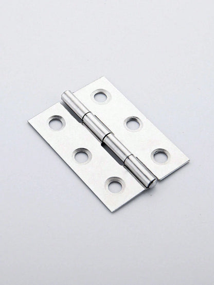 10pcs Stainless Steel Door Hinges, Cabinet Doors Windows Wooden Box Flat Hinges, Home Furniture Hardware Accessories