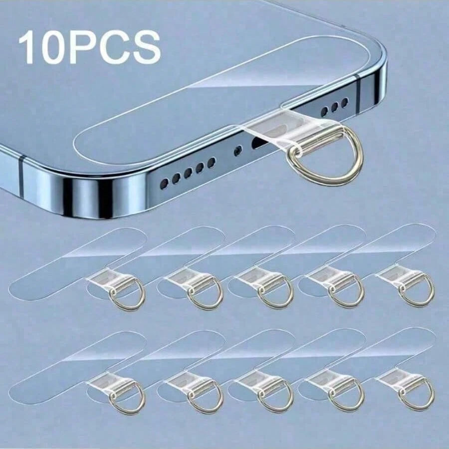 10pcs Universal Phone Lanyard, 2.4 Inch, Durable Nylon Detachable Neck Strap With Card Holder And Smart Phone Loop Patch