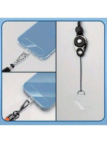 10pcs Universal Phone Lanyard, 2.4 Inch, Durable Nylon Detachable Neck Strap With Card Holder And Smart Phone Loop Patch