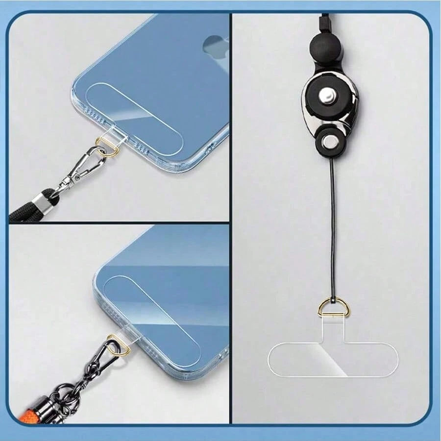 10pcs Universal Phone Lanyard, 2.4 Inch, Nylon Detachable Hanging Strap With Card Pad, Smartphone Wristband Tether Pad Compatible With Android And Most Smartphone,Gifts For Mother, Family, Friends, Bi