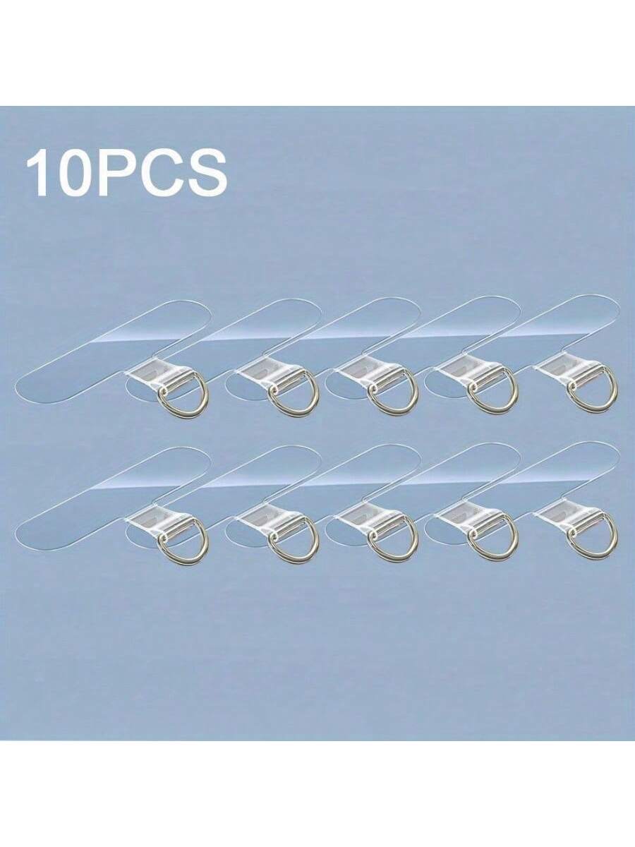 10pcs Universal Phone Lanyard, 2.4 Inch, Durable Nylon Detachable Neck Strap With Card Holder And Smart Phone Loop Patch