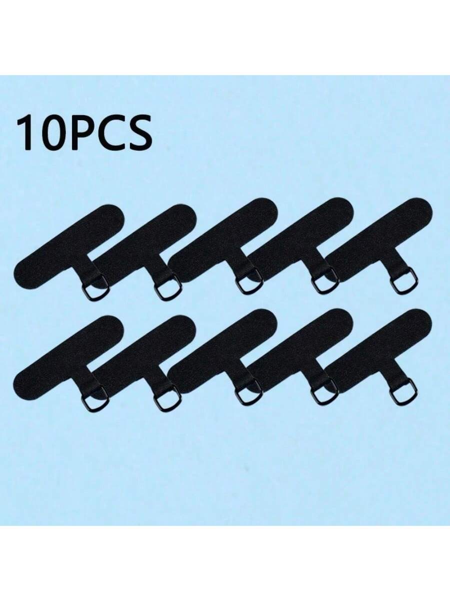 10pcs Universal Phone Lanyard, 2.4 Inch, Durable Nylon Detachable Neck Strap With Card Holder And Smart Phone Loop Patch