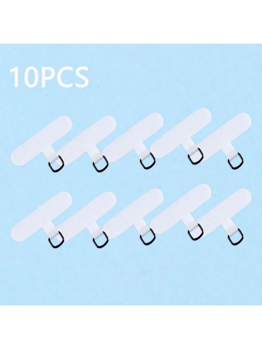 10pcs Universal Phone Lanyard, 2.4 Inch, Durable Nylon Detachable Neck Strap With Card Holder And Smart Phone Loop Patch