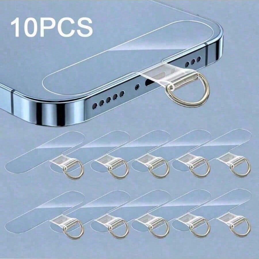 10pcs Universal Phone Lanyard, 2.4 Inch, Durable Nylon Detachable Neck Strap With Card Holder And Smart Phone Loop Patch