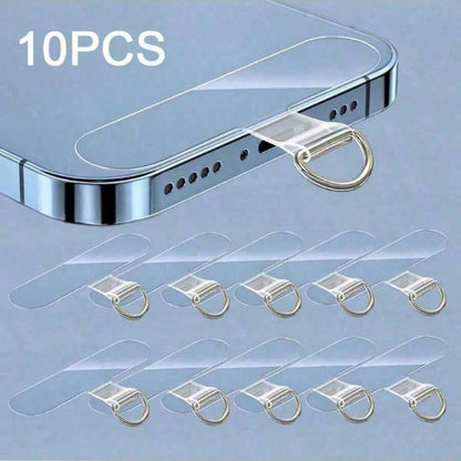 10pcs Universal Phone Lanyard, 2.4 Inch, Durable Nylon Detachable Neck Strap With Card Holder And Smart Phone Loop Patch