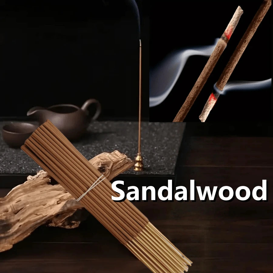 11/51/111pcs 8.66 Inch Sandalwood Incense Sticks, Creates A Relaxing And Ambiance Suitable For Home, Tea Room, Living Room, Meditation, Zen Meditation, Helps With Sleep