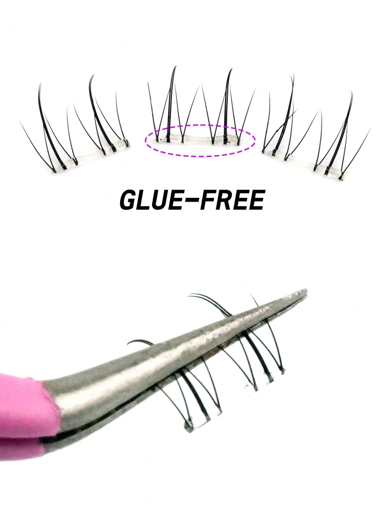 120 Clusters Glue-Free Lower Eyelashes, Cartoon Style Lower Eyelashes, Natural Soft Fit To Eyes, Comfortable To Wear, Boxed For Easy Carrying, Suitable For Various Makeup Looks, Eyelash Clusters, Fals