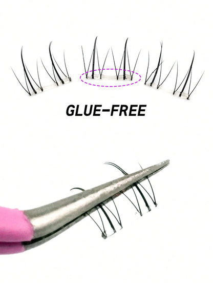 120 Clusters Glue-Free Lower Eyelashes, Cartoon Style Lower Eyelashes, Natural Soft Fit To Eyes, Comfortable To Wear, Boxed For Easy Carrying, Suitable For Various Makeup Looks, Eyelash Clusters, Fals