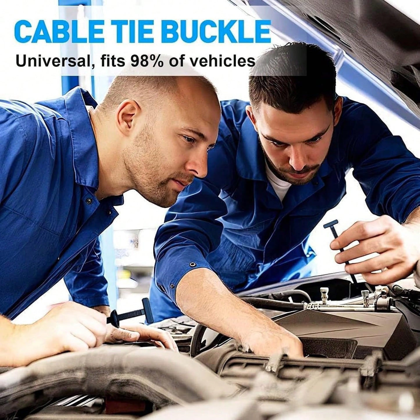 120 PCS Cable Tie Buckle For Car, Nylon Universal Zip Ties, New T Nylon Automotive Cable Clips For Car Fender, Engine Cover, Mudguard Fastener, Automotive Replacement Screw Fixing.