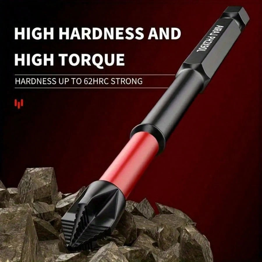 12pcs Professional Anti-Slip Drill Bit Set- S2 Impact Drill Bits| 1/4" Hex Shank, Suitable For Electric/Manual Screwdrivers (Magnetic Holder, Essential For Home/Auto/DIY)