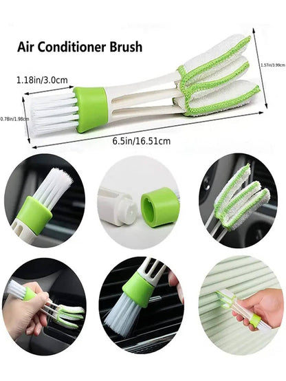 14pcs Car Cleaning Brush Set, Includes Detail Brush, Wheel Brush, Car Wash Glove, Sponge, Wax Applicator Pad
