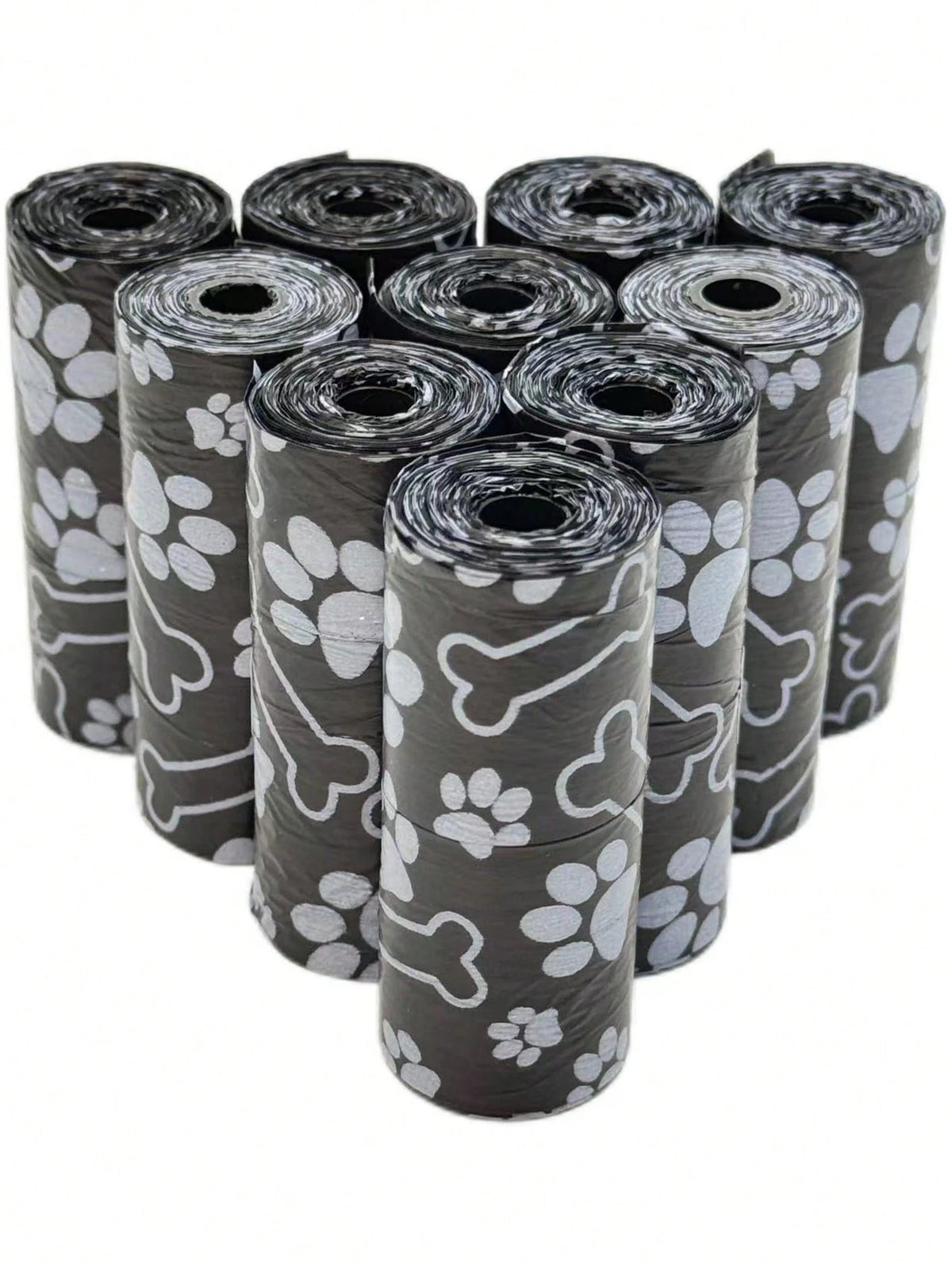 150/300pcs Black Portable Pet Waste Bags, Easy To Clean (15pcs/Roll), Thick & Durable, Odor-Proof, Suitable For Outdoor Pets (Cats & Dogs)