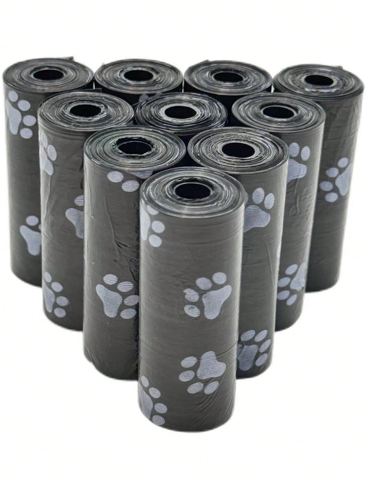150/300pcs Black Portable Pet Waste Bags, Easy To Clean (15pcs/Roll), Thick & Durable, Odor-Proof, Suitable For Outdoor Pets (Cats & Dogs)