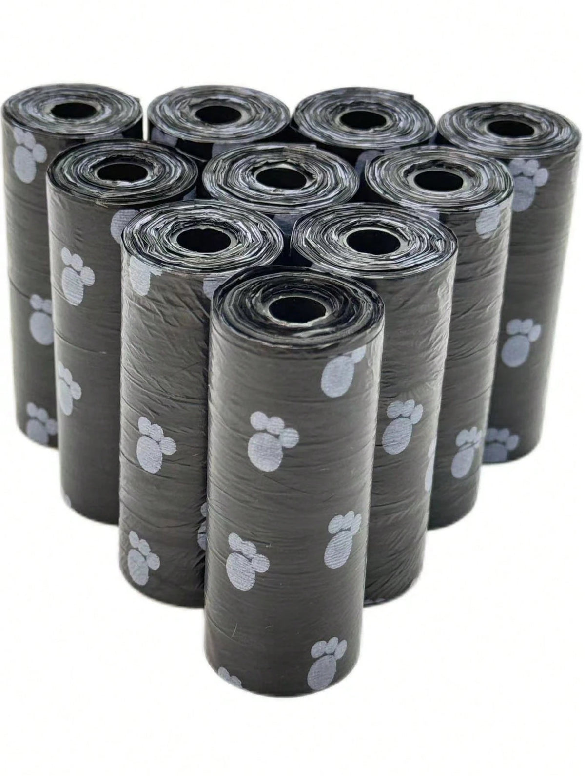 150/300pcs Black Portable Pet Waste Bags, Easy To Clean (15pcs/Roll), Thick & Durable, Odor-Proof, Suitable For Outdoor Pets (Cats & Dogs)