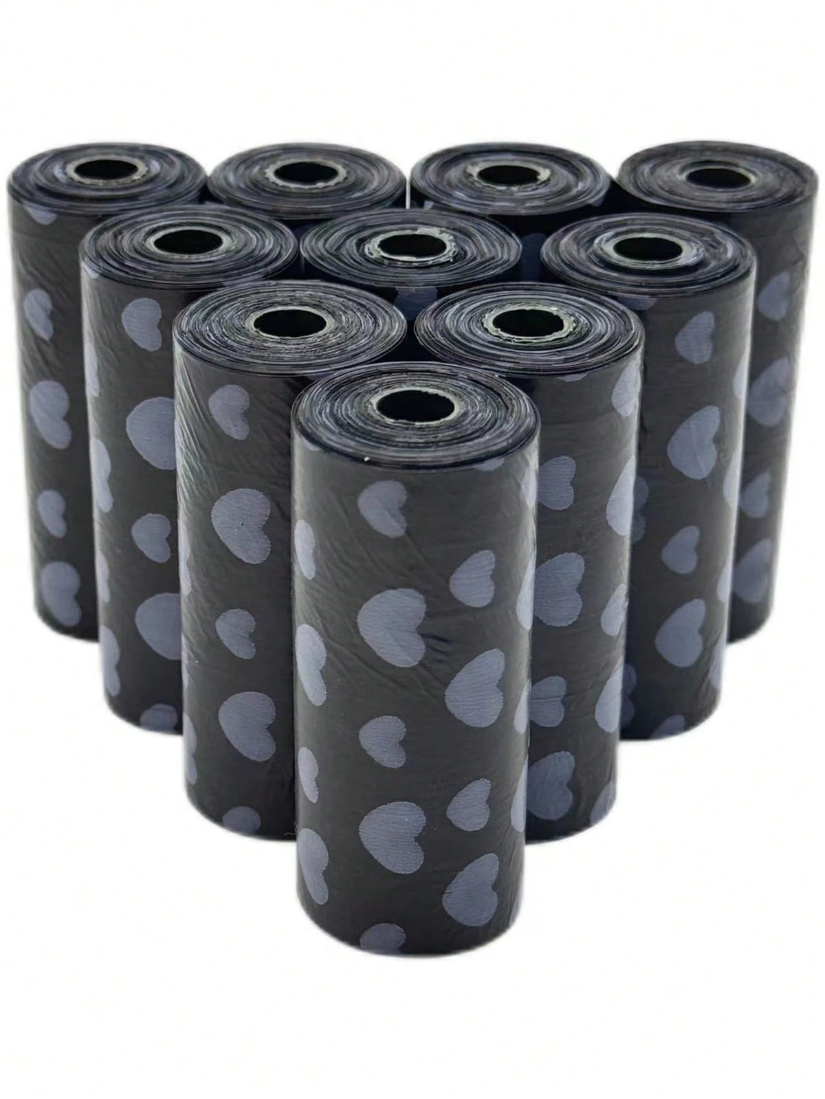150/300pcs Black Portable Pet Waste Bags, Easy To Clean (15pcs/Roll), Thick & Durable, Odor-Proof, Suitable For Outdoor Pets (Cats & Dogs)