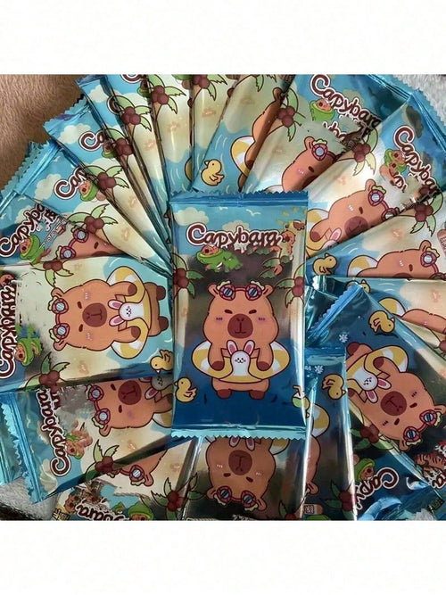160pcs/Box Random Capybara Card Series, Cute Dolphin Flashcards, Anime Theme, 5pcs/Pack, Including Collectible Version, Suitable For Card Collectors, Party Favors (Assorted Styles)