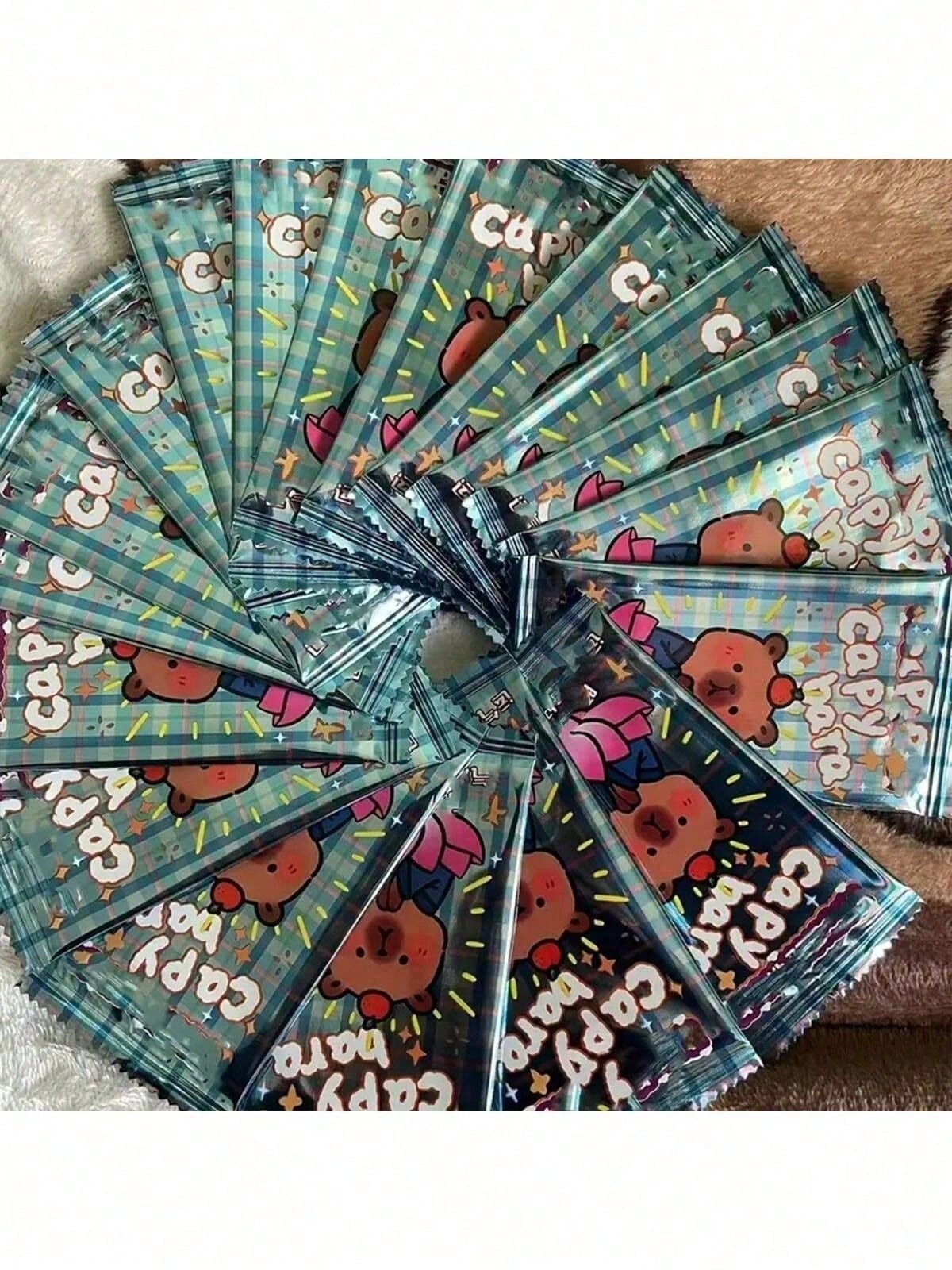 160pcs/Box Random Capybara Card Series, Cute Dolphin Flashcards, Anime Theme, 5pcs/Pack, Including Collectible Version, Suitable For Card Collectors, Party Favors (Assorted Styles)