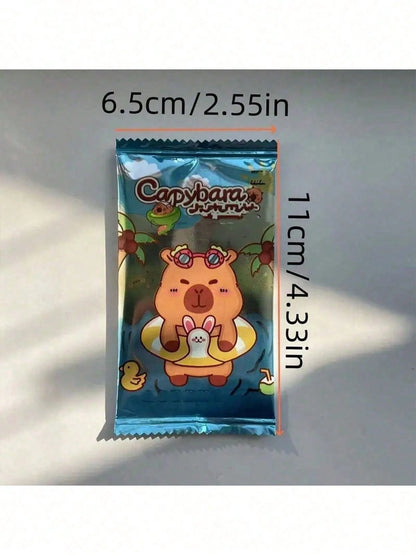 160pcs/Box Random Capybara Card Series, Cute Dolphin Flashcards, Anime Theme, 5pcs/Pack, Including Collectible Version, Suitable For Card Collectors, Party Favors (Assorted Styles)