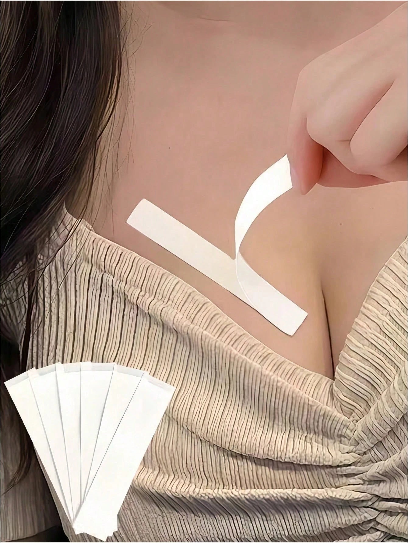 180/72/36/5pcs Anti-Slip Clothing Tape, Fashion Invisible Bra Strap Anti-Chafe Pads, Dress Strap Fixing Tape, Double-Sided Adhesive Tape For Wardrobe, Essential For Back To School Outfits And Party Lo