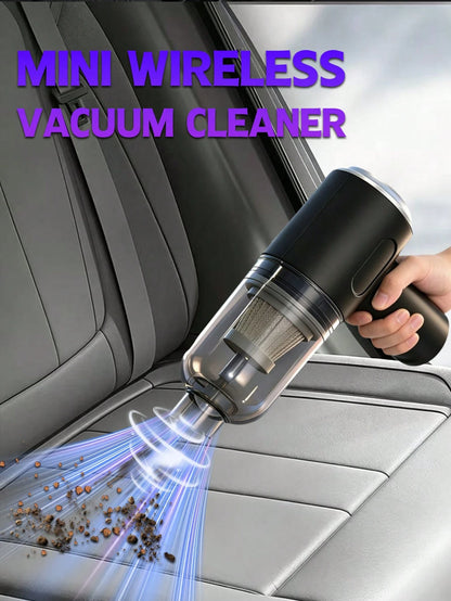 1800mAh Wireless Car Vacuum Cleaner, Handheld Portable Vacuum Cleaner With Multiple Nozzles, Mini Car Interior Cleaning Device Suitable For Car, Home, Office, Car Accessories, Gift For Men