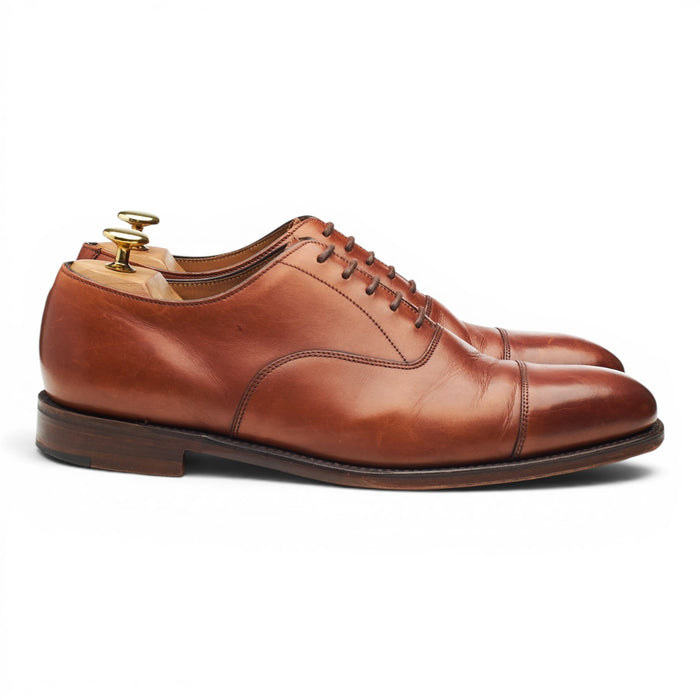 1880 'Aldwych' Tan Brown Leather Oxford UK 8.5 F