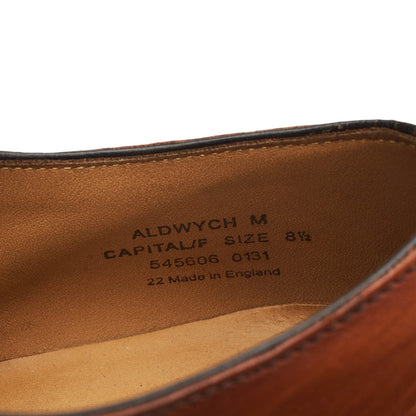 1880 'Aldwych' Tan Brown Leather Oxford UK 8.5 F