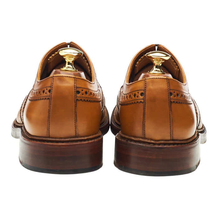 1880 'Ashby' Tan Brown Leather Oxford Brogues UK 8 G
