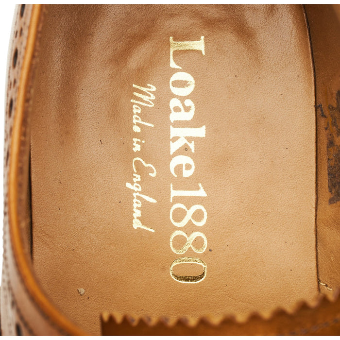 1880 'Ashby' Tan Brown Leather Oxford Brogues UK 8 G