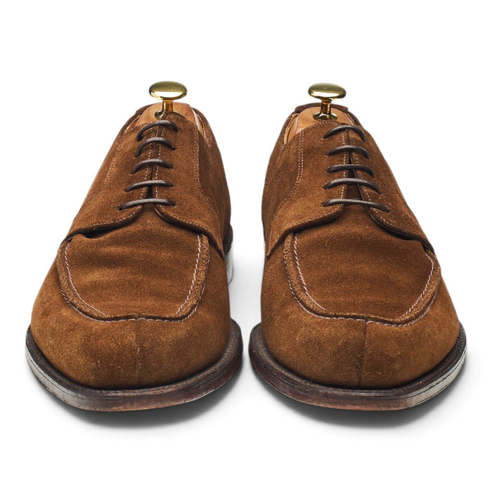 1880 'Avon' Brown Suede Split Toe Derby UK 8.5 F