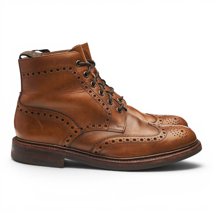 1880 'Bedale' Brown Leather Brogues Boots UK 7 G